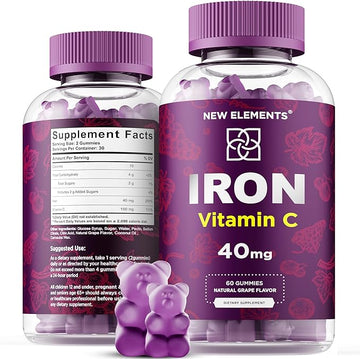 The Best Iron Supplement: New Elements Iron Gummies With Vitamin C