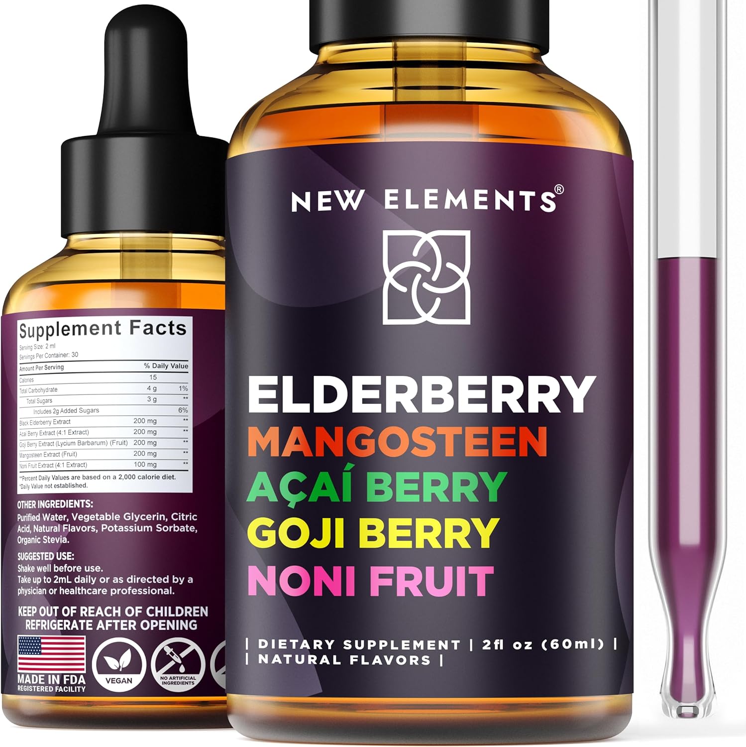 Elderberry Syrup with Superfruits