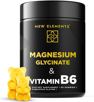 New Elements - Magnesium Glycinate Supplement With Vitamin B6