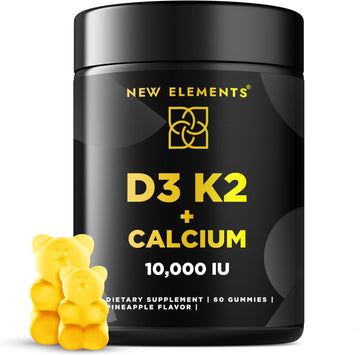 New Elements D3+K2 Gummies – The Best D3+K2 Supplement With Calcium