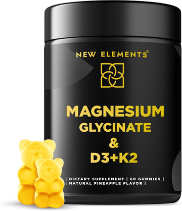 New Elements' Magnesium Glycinate Gummies With D3+K2