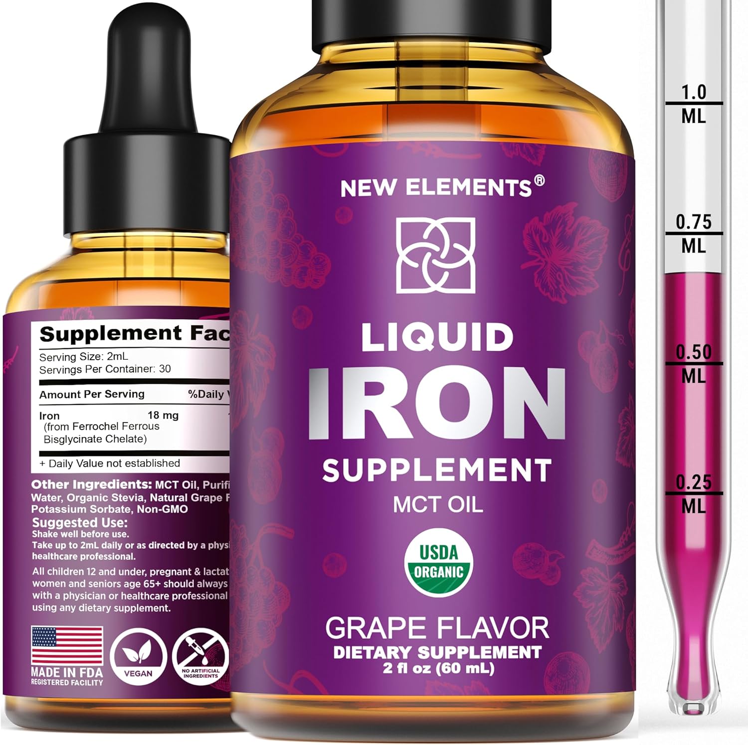459 Elements New Elements Iron Supplement - The Best Liquid Iron Drops