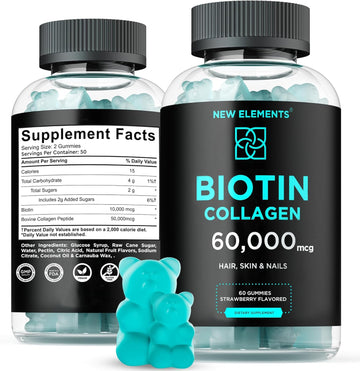 New Elements' Biotin Gummies With Collagen