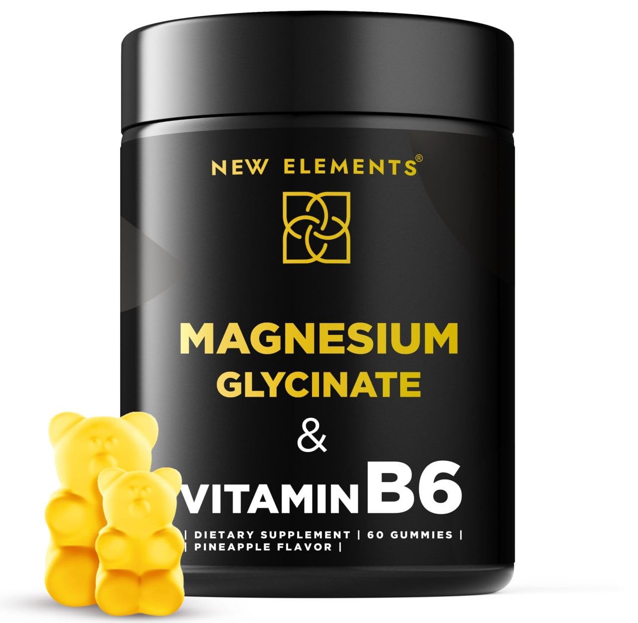 New Elements - Magnesium Glycinate Supplement With Vitamin B6