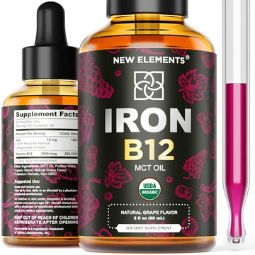 New Elements - The Best Liquid Iron B12 Drops With MCT Oil