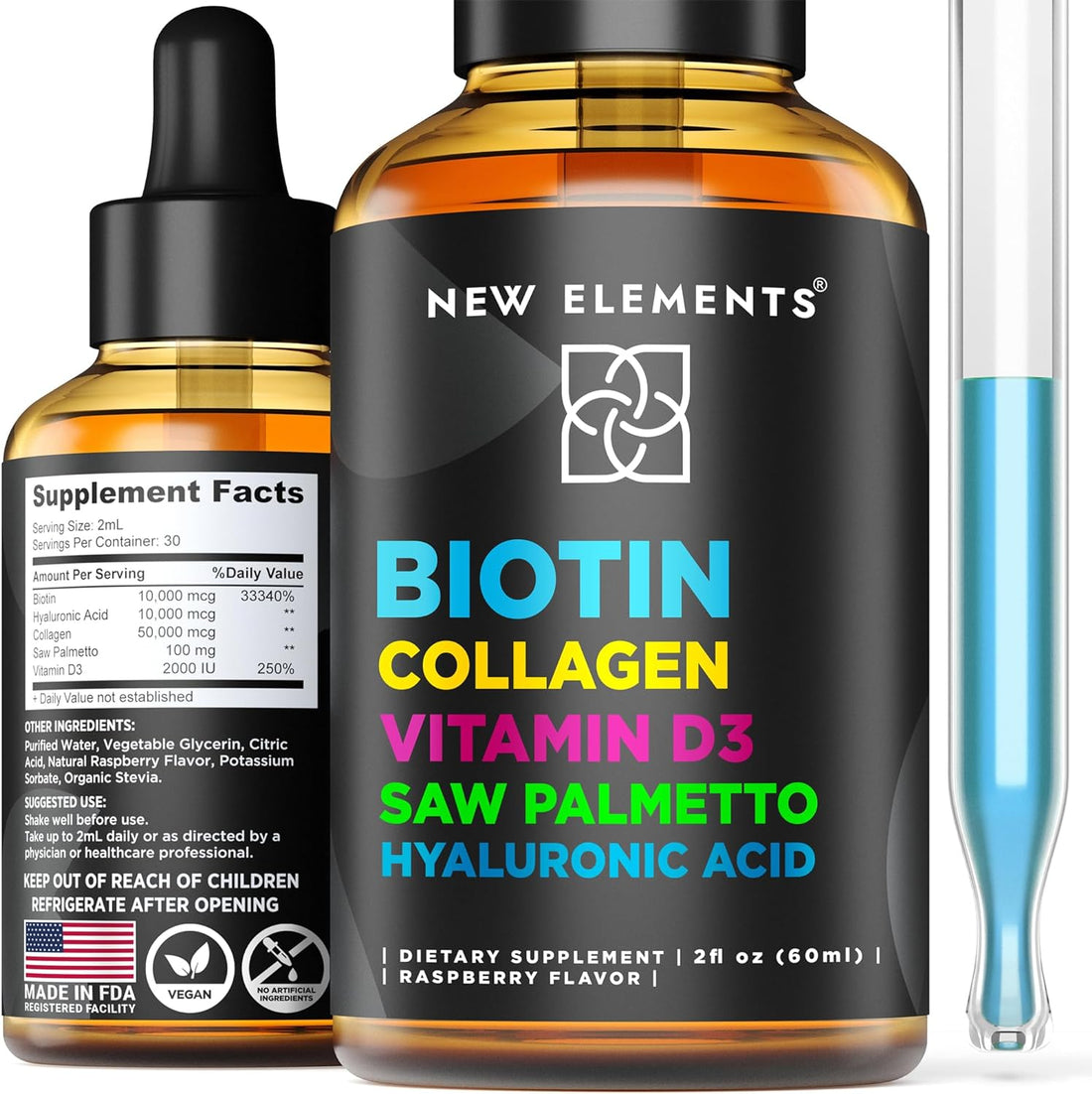 Liquid Biotin Drops with Collagen