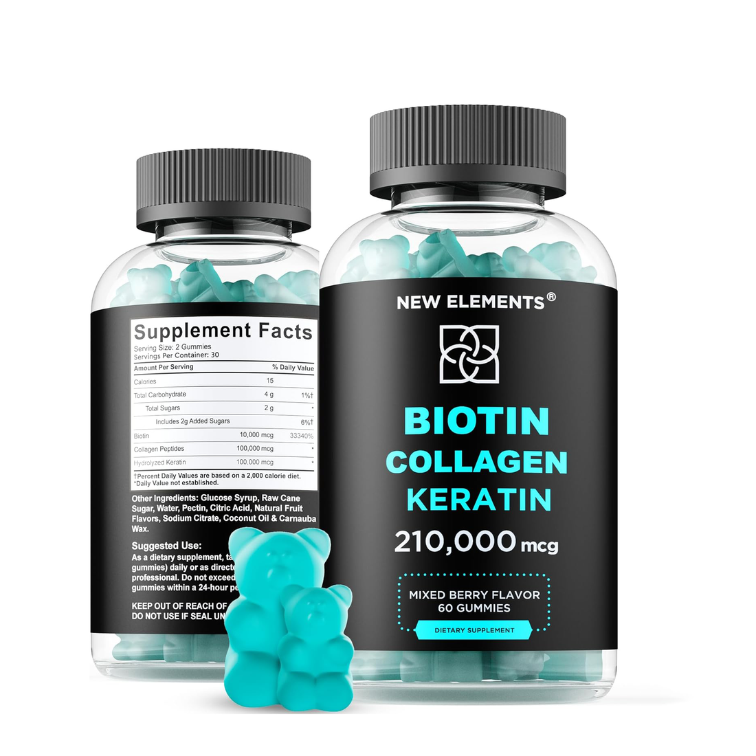 Biotin Gummies with Keratin & Collagen