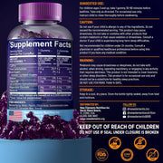 Kids Melatonin Gummies 2mg with Magnesium & Vitamin B6 – Dino-Shaped Sleep Support – Sugar Free, Non-GMO, Gluten-Free – Natural Grape Flavor (60 Gummies)