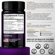 Vitamin D3 K2 Magnesium with Zinc & Calcium | Magnesium Glycinate 1500mg | D3 10,000 IU | K2 200mcg | Calcium 50mg | Zinc 50mg | Bone, Muscle & Immune Support for Women & Men - Vegan - Non-GMO