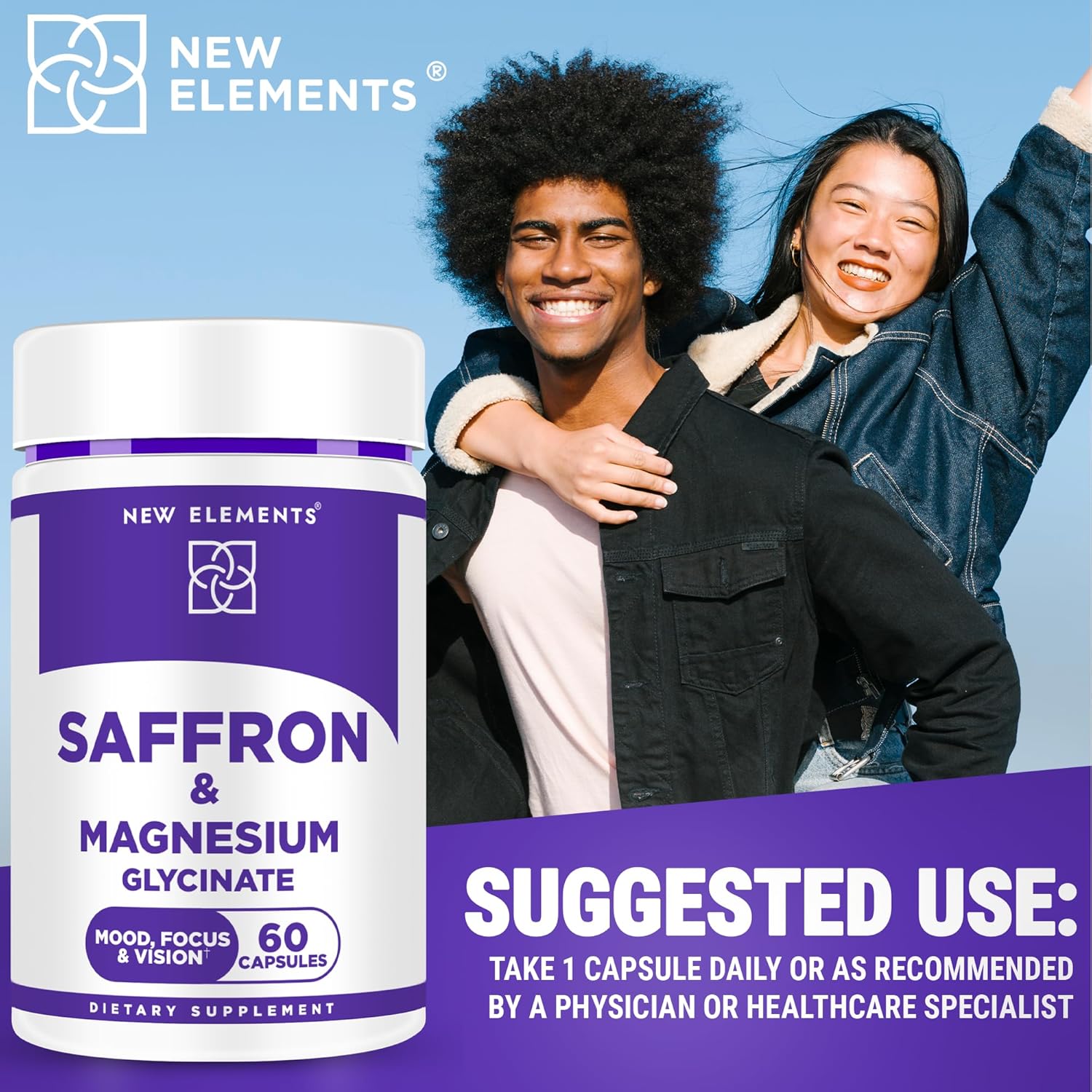NatureShape 15600+ & BOOST カプセル 2400 セット Saffron Extract 8.85mg with Magnesium Glycinate 500mg – Mood, Stress &